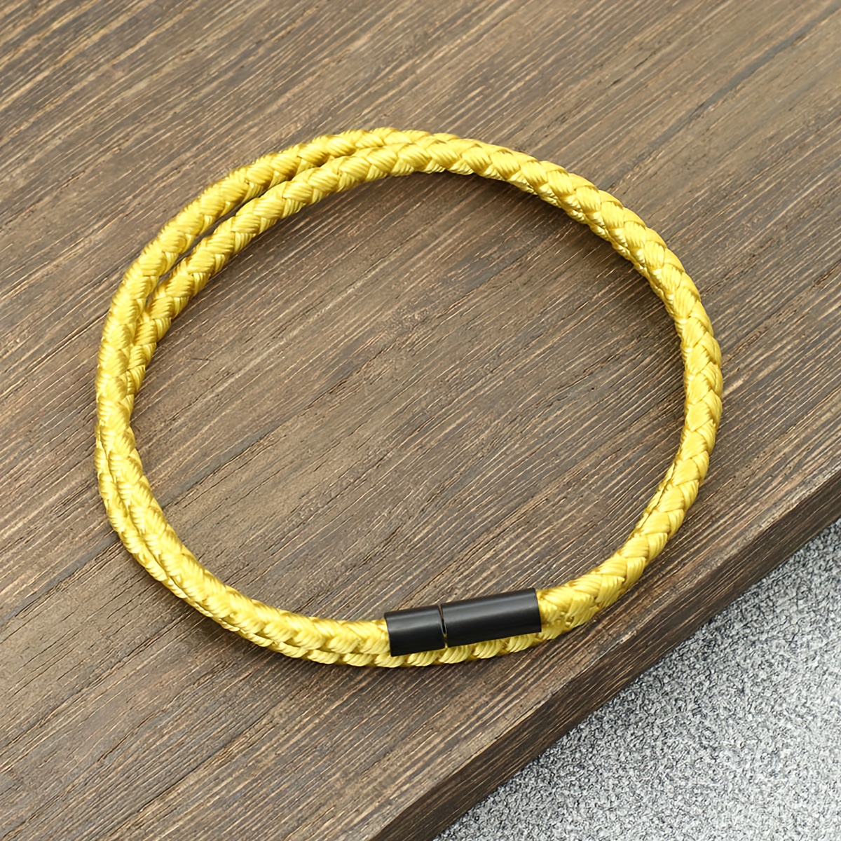 Simple Keel Rope Bangle Bracelet for Men